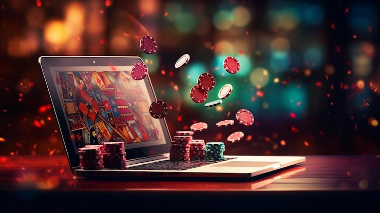 Layar selamat datang aplikasi pokervqq dengan opsi pendaftaran dan login